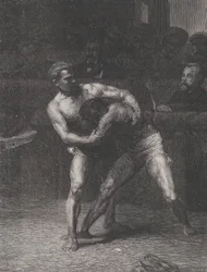 The Wrestlers, from Le Monde Illustré, May 22, 1875