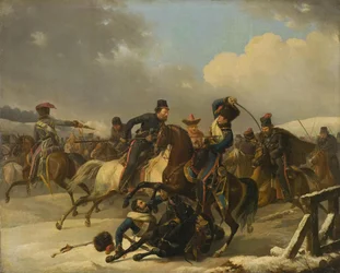 Cossacks Pursued Retreating French Soldiers
