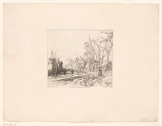 View of the Bridge at the Beguinage in Bruges