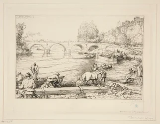The Watering Place at Pont Marie