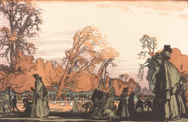 Pond in the Tuileries