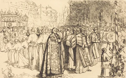 Return of the Procession to Nantes Cathedral, 190