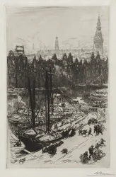 Amsterdam, View of Victoria Hotel