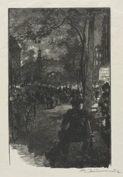 Boulevard Montmartre, Evening, 1890