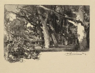 Fontainebleau Forest: Noon under the Trees