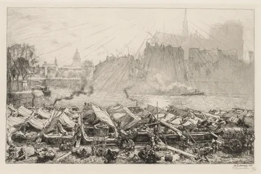 Le Grande Marché aux Pommes, 1917