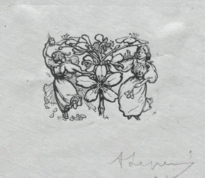 Paris Almanac, 1897: Tail-piece, Spring