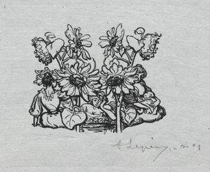Paris Almanac, 1897: Tail-piece, Summer, 1897.