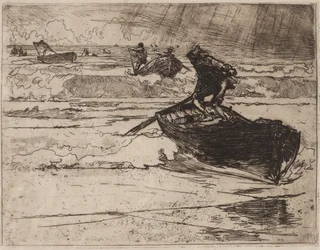 Fishermen Fleeing the Storm