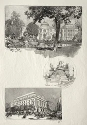 Rouen Illustré: La Musée, Fontaine St. Marie, Le Théâtre des Arts, 1896