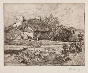Old Bourrine, House of the Marsh, Vendée, 1892