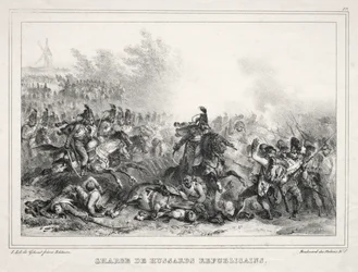 Album for 1833: Charge of Republican Hussars
