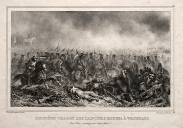 Last Charge of the Red Lancers at Waterloo