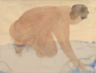 Nude Figure on Hands and Knees, 1900-1910