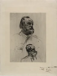 Portrait of Victor Hugo, Three-quarter View