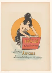 Poster for Book and Print Shop Fallou in Paris