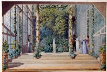 A Visit to the Warm Greenhouse of the Castle of Malmaison