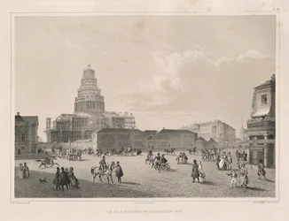 Construction Work in 1838 (From: The Construction of the Saint Isaacs Cathedral)