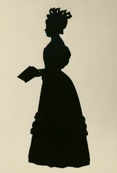 Silhouette of Susan Edmonstone Ferrier, Scottish novelist, ca 1830