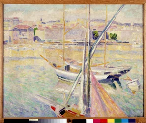 Sailboats in the Old Port of Marseille