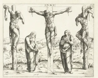 Christ on the Cross with Mary and John