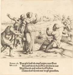 Job Learns of His Misfortunes, 1549
