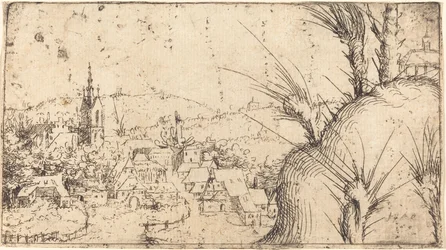 Landscape with a Town at Left