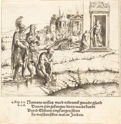 Naaman is Cured of Leprosy, 1547