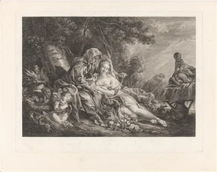 Vertumnus and Pomona in a park landscape