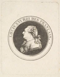 Print of a Portrait Medal of Louis XVI, possibly 1789-90