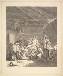 Vignette of the First Volume, Page 165: Usage des Russes après le Mariage et avant la Noce..., 1767