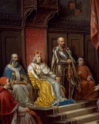 Frederick III on Throne (detail)