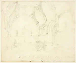 Study for Lambeth Palace, from Microcosm of London