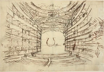 Study for Opera House, from Microcosm of London