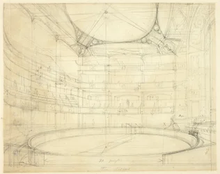Study for Royal Circus, from Microcosm of London