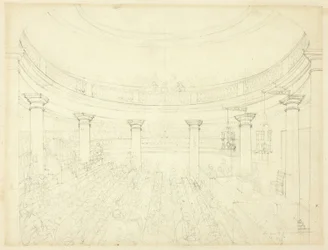 Study for Surrey Institution, from Microcosm of London