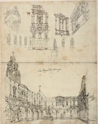 Study for The Royal Exchange (from Microcosm of London)