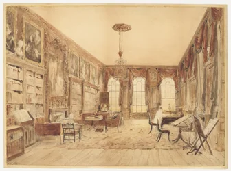 The Interior of the Library at Cassiobury