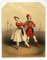Carlotta Grisi and Jules Perrot - La Polka