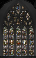 Mysteries of the Rosary, East Window of the Chapel