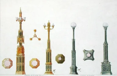 Designs for candelabra at Windsor Castle