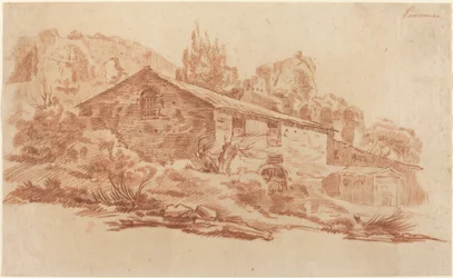 Rustic Building among Roman Ruins