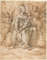 Madonna and Child with Angels, late 1500s