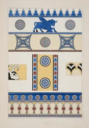 Painted Ornaments from Nimroud, from Monuments of Nineveh