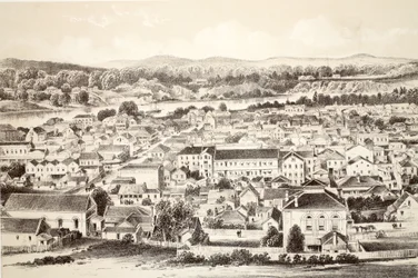 Brisbane, from The History of Australasia by David Blair, 1879