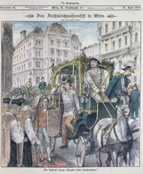 Emperor Franz Josef of Austria Arriving at St. Stephen
