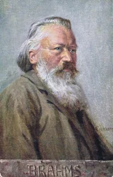 Postcard Depicting Johannes Brahms
