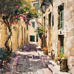 Charming European Alley