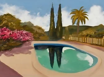 Cypress Pool Reflections