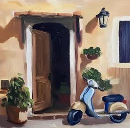 European Scooter Doorway